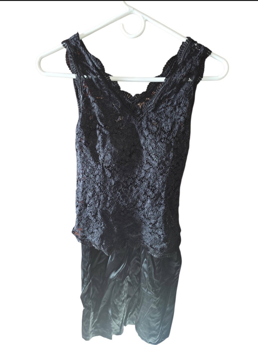 4/8/87. Alfred Sung Womens Black Lace Sleeveless Dress